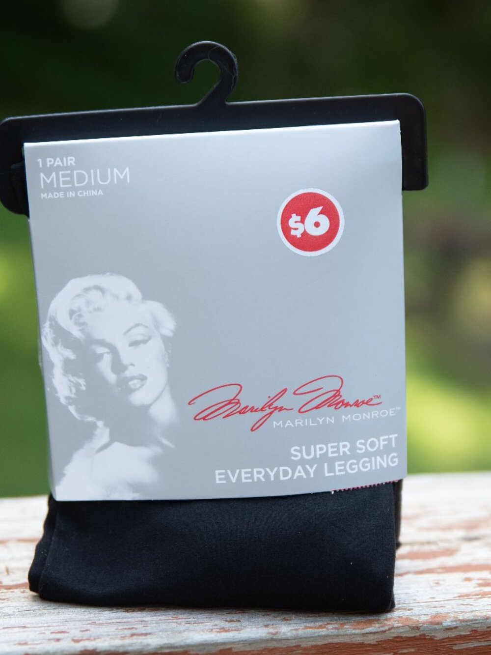 Marilyn Monroe Super Soft Everyday Leggings High Rise Stretch Black Women's M